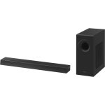 Panasonic SC-HTB490 tenký soundbar s výkonnými basy (320W, bezdrátový subwoofer, HDMI, Bluetooth, bass reflexní porty, 5 zvukových režimů), černá