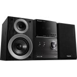 Panasonic SC-PM600 Mini CD věž s všestrannou audio technologií (40W, Bluetooth, USB, FM, MP3, Bass-reflex, čistý zvuk, remastering), černá
