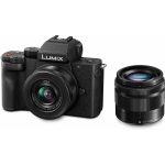 Panasonic DC-G100W Lumix digitální fotoaparát pro vloggery + objektiv H-FS12032 12-32mm F3.5-5.6, H-FS35100 35-100mm F4.0-5.6 (4K 30p/FHD 60p), černá