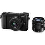 Panasonic DC-GX9W Lumix bezzrcadlovka + H-FS12032 12-32mm, F3.5-5.6 + H-FS35100 35-100 mm, F4.0-5.6 (Live MOS 20.3MP, Dual I.S., 4K), černá