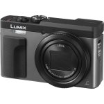 Panasonic DC-TZ90 Lumix kompaktní fotoaparát (20.3MP MOS senzor, 30x optický zoom, 4K selfie, 4K video, Post Focus, LVF hledáček 1166k bodů), stříbrná