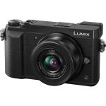 Panasonic DMC-GX80W Lumix bezzrcadlovka od sebe digitální + objektiv H-FS12032 12-32mm F3.5-5.6, H-FS35100 35-100mm, F4.0-5.6 (16MP, Dual I.S.), černá