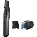 Panasonic ER-GK80 vousy trimmer I-Shaper (10 nastavení délky v rozsahu 3-12mm, hřebenový nástavec, 1h nabíjení, bezdrátové), stříbrná