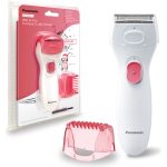 Panasonic ES-WL50 dámský holicí strojek se zatahovacím vyžínačem (velká čepel, pohyblivá fólie, mokré a suché holení, překrytí bikin), bílá a růžová