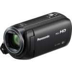 Panasonic HC-V380 Full HD kamera s bezdrátovou funkcí multikamery (90x inteligentní zoom, 50x optický, Level Shot, 5osý HYBRID I.O.S.+), černá