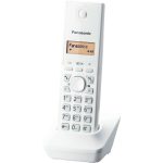 Panasonic KX-TG1711 DECT bezdrátový telefon (záznam hovorů, telefonní seznam 50 položek, podsvícený LCD displej, hodiny s funkcí alarmu), bílá