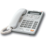 Panasonic KX-TS620 integrovaný telefonní systém (3-řádkový LCD displej, hands-free, kompatibilní s ID volajícího), bílá