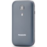 Panasonic KX-TU400 flip telefon pro seniory (snadné ovládání, hands-free prioritní hovory, dlouhá životnost baterie), šedá