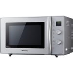 Panasonic NN-CD575 kompaktní multifunkční trouba (technologie střídače, 27l, 1000W, křemenný gril 1300W, 11 programů), stříbrná