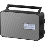 Panasonic RF-D30 digitální rádio s Bluetooth (10 programových tlačítek, odolnost proti stříkající vodě IPX4, USB nabíjení, 10 cm reproduktor), černá