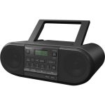 Panasonic RX-D552 vysoce výkonný DAB+ přenosný rádiový přijímač 20W (CD, Bluetooth, USB, 8cm full-range reproduktory, Sound Booster, bateriový), černý