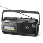 Panasonic RX-M40 rádiový magnetofon s digitálním tunerem s AFC (snadné a stabilní ladění FM 87-108MHz, AM 520-1730kHz, velké měřítko s knoflíkem)