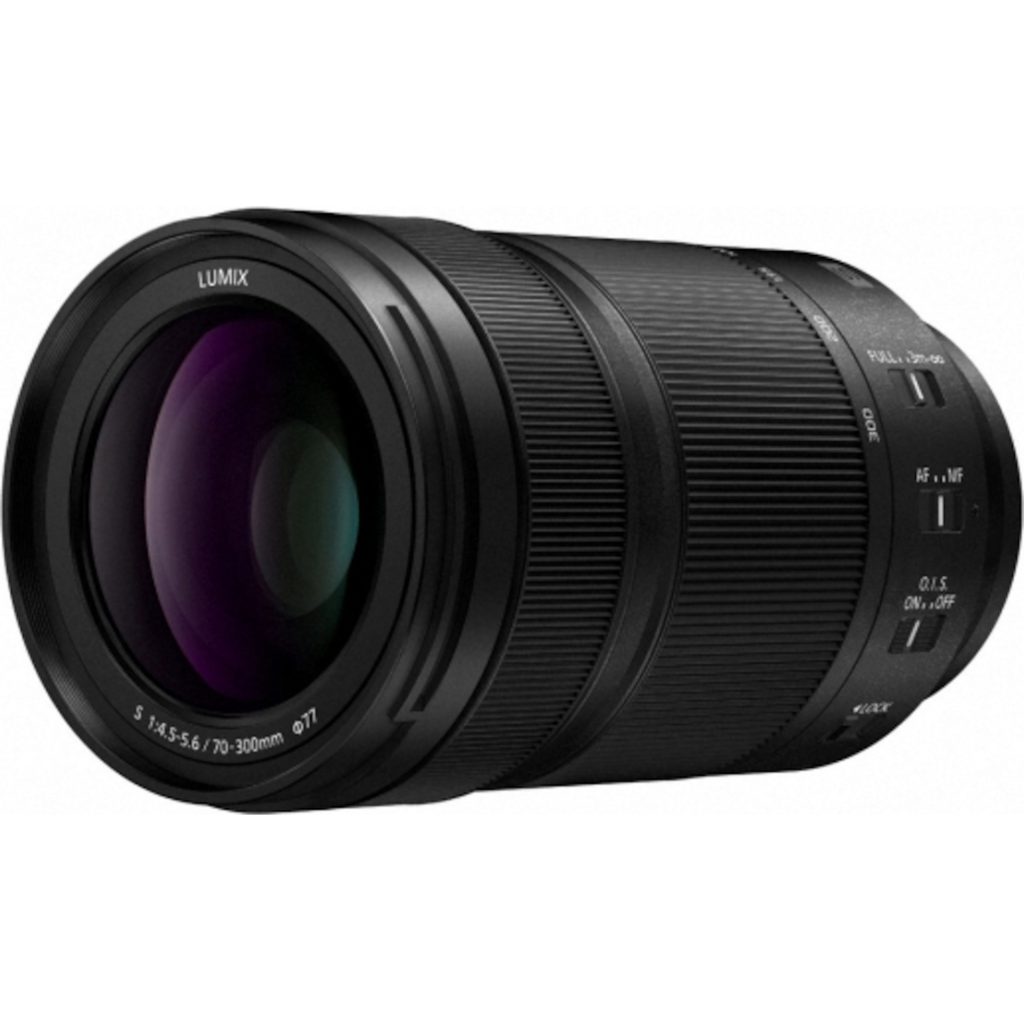 Druhy fotografických objektivů – jaký objektiv vybrat? Průvodce 26 Panasonic S-R70300 teleobjektiv s možností makrofotografie (70-300mm, F4.5-5.6 MACRO O.I.S., full frame FF, zoom 70-300mm, L-Mount), černá