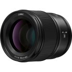 Panasonic S-S85M objektiv s pevnou ohniskovou vzdáleností s bajonetem L-Mount (85 mm, F1,8, full frame, odolný proti stříkající vodě), černý