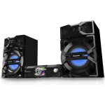 Panasonic SC-MAX3500 domácí audio systém (2000W, superwoofer 25 cm, AIRQUAKE BASS, MAX Juke, DJ Jukebox, světelné efekty, místní přednastavený ekvalizér), černá