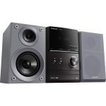 Panasonic SC-PM600 Mini CD věž s všestrannou audio technologií (40W, Bluetooth, USB, FM, MP3, Bass-reflex, čistý zvuk, remastering), stříbrno-černá