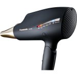 Panasonic EH-NA9J fén na vlasy s technologií Double Mineral a nanoe (1800 W, 3 nástavce, 3 rychlosti, 4 teplotní režimy), černá a zlatá
