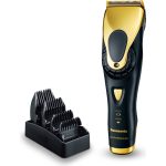 Panasonic ER-GP84 profesionální zastřihovač vlasů (čepele X-taper 2.0, povrchová úprava DLC 2.0, 8 délek účesu, 4 hřebenové čepice), černá a zlatá