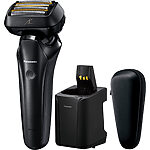 Panasonic ES-LS9A elektrický holicí strojek se 6 břity (flexibilní hlava, holicí senzor, čisticí a nabíjecí stanice, Japanese Blade Tech), černá