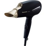 Panasonic EH-NA9J vysoušeč vlasů s technologií Double Mineral a nanoe™ (1800 W, 3 nástavce, 3 rychlosti, 4 teplotní režimy), zlato-černá