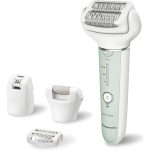 Panasonic ES-EY70 epilátor se 4 nástavci (dvojité disky s 60 pinzetami, flexibilní široká hlava, wet & dry, péče o nohy), zelená