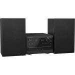 Panasonic SC-PM270 mikrosystém s CD, FM rádiem a Bluetooth (20 W, 10 cm reproduktorový systém s bassreflexovým portem, Bluetooth Remaster), černý