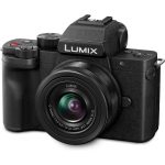 Panasonic DC-G100DK Lumix digitální fotoaparát pro vloggery: tělo DC-G100D + objektiv H-FS12032 12-32mm F3,5-5,6 (4K/30p FHD/60p, 20,3MP, USB typu C)