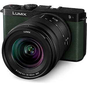 Panasonic DC-S9K Lumix kompaktní Full-Frame bezzrcadlovka DC-S9 + objektiv S-R2060 (24,2 MP, flexibilní rámování, LUMIX Lab), zelená