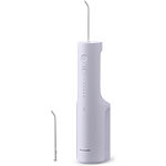 Panasonic EW-DJ26 nabíjecí ústní sprcha (2 trysky v sadě, 5 úrovní tlaku, bezkontaktní nabíječka, 200ml nádržka na vodu), fialová
