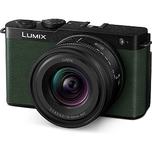 Panasonic DC-S9N Lumix kompaktní Full-Frame bezzrcadlovka DC-S9 + objektiv S-R1840 (24,2 MP, flexibilní rámování, LUMIX Lab), zelená