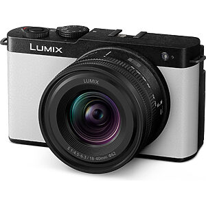 Panasonic DC-S9N Lumix kompaktní Full-Frame bezzrcadlovka DC-S9 + objektiv S-R1840 (24,2 MP, flexibilní rámování, LUMIX Lab), bílá