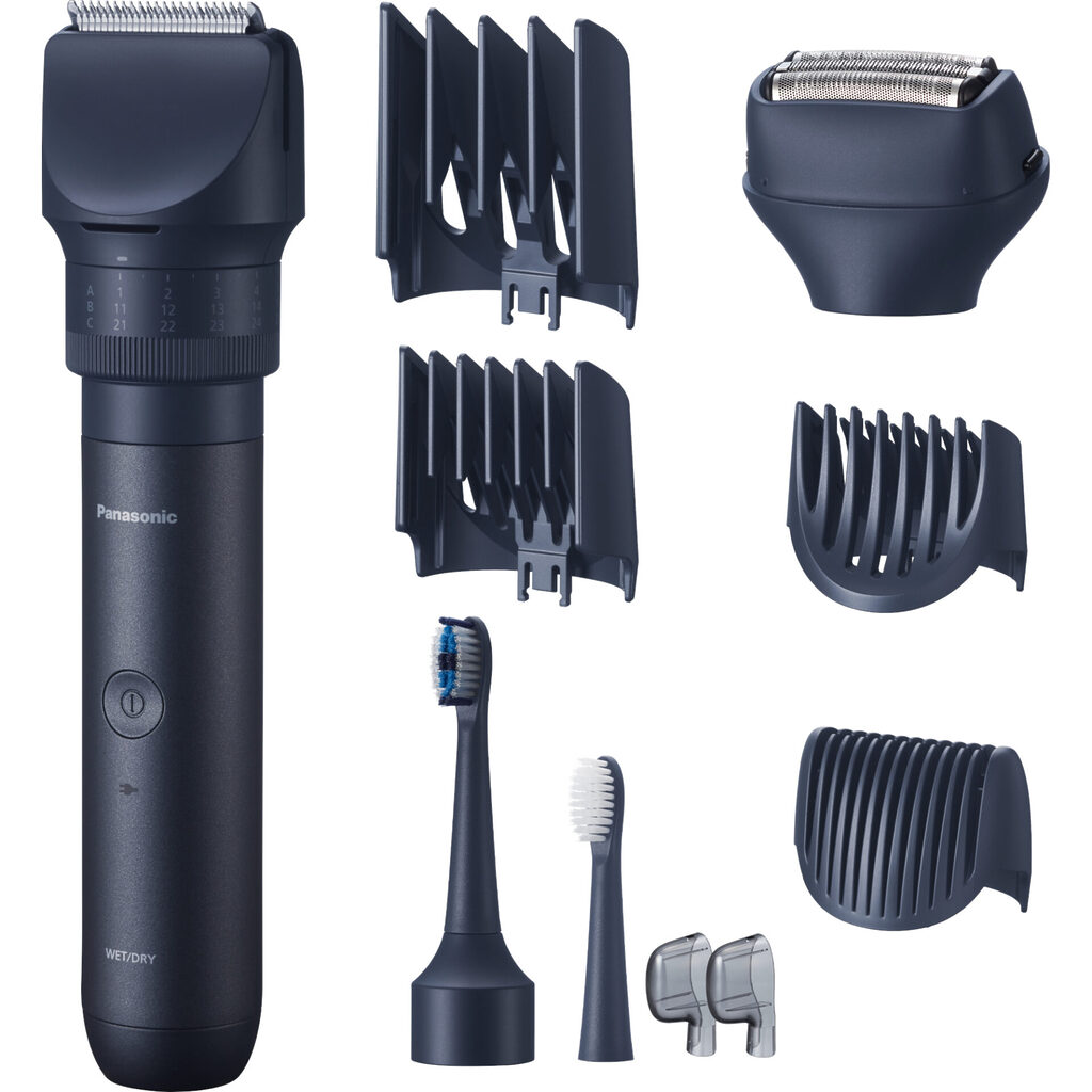 Den otců 2025 8 Panasonic XSHAPE TRAVEL MULTISHAPE modulární systém osobní péče zubní kartáček, holicí strojek, zastřihovač vousů (ER-CTW1, ER-CBL1, ER-CSF1, ER-CTB1)