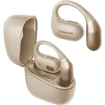 Panasonic RB-F10 bezdrátová sluchátka Open Design (dva mikrofony pro hovory a ENC, Bluetooth 5.4 a Multipoint, voděodolnost IPX4), béžová