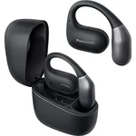 Panasonic RB-F10 bezdrátová sluchátka Open Design (dva mikrofony pro hovory a ENC, Bluetooth 5.4 a Multipoint, voděodolnost IPX4), černá