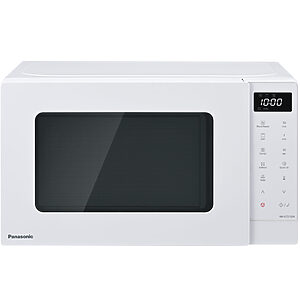 Panasonic NN-GT21QW kompaktní mikrovlnná trouba s grilem (800W, 5 úrovní výkonu, gril 1000W, 12 automatických programů), bílá