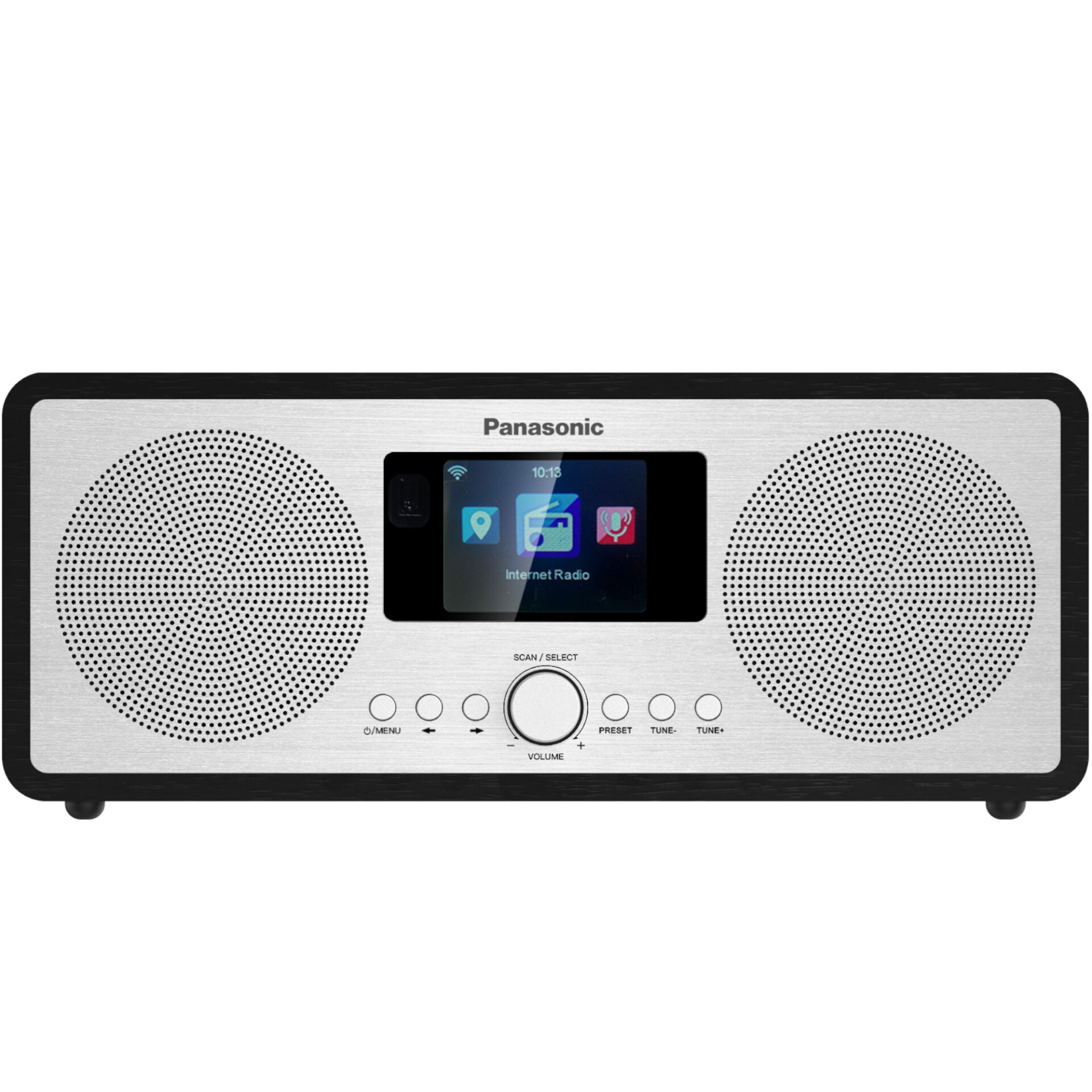 Panasonic RF-D40 digitální rádio DAB+ a FM (Wi-Fi, 6 W, Bluetooth, USB, ovládání pomocí dálkového ovladače), černé
