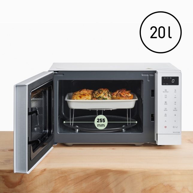 Panasonic NN-GT21QWEPG Panasonic NN-GT21QW kompaktní mikrovlnná trouba s grilem (800W, 5 úrovní výkonu, gril 1000W, 12 automatických programů), bílá 5 Panasonic NN-GT21QWEPG ast 2487905.jpg.pub.thumb.644.644