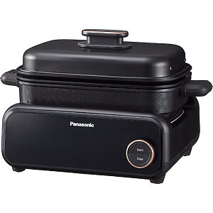 Panasonic NF-GM400 multifunkční hrnec 4 v 1 (vysoký teplotní rozsah 40–250 stupňů, 9 programů, manuální ovládání, integrovaný odsavač kouře)