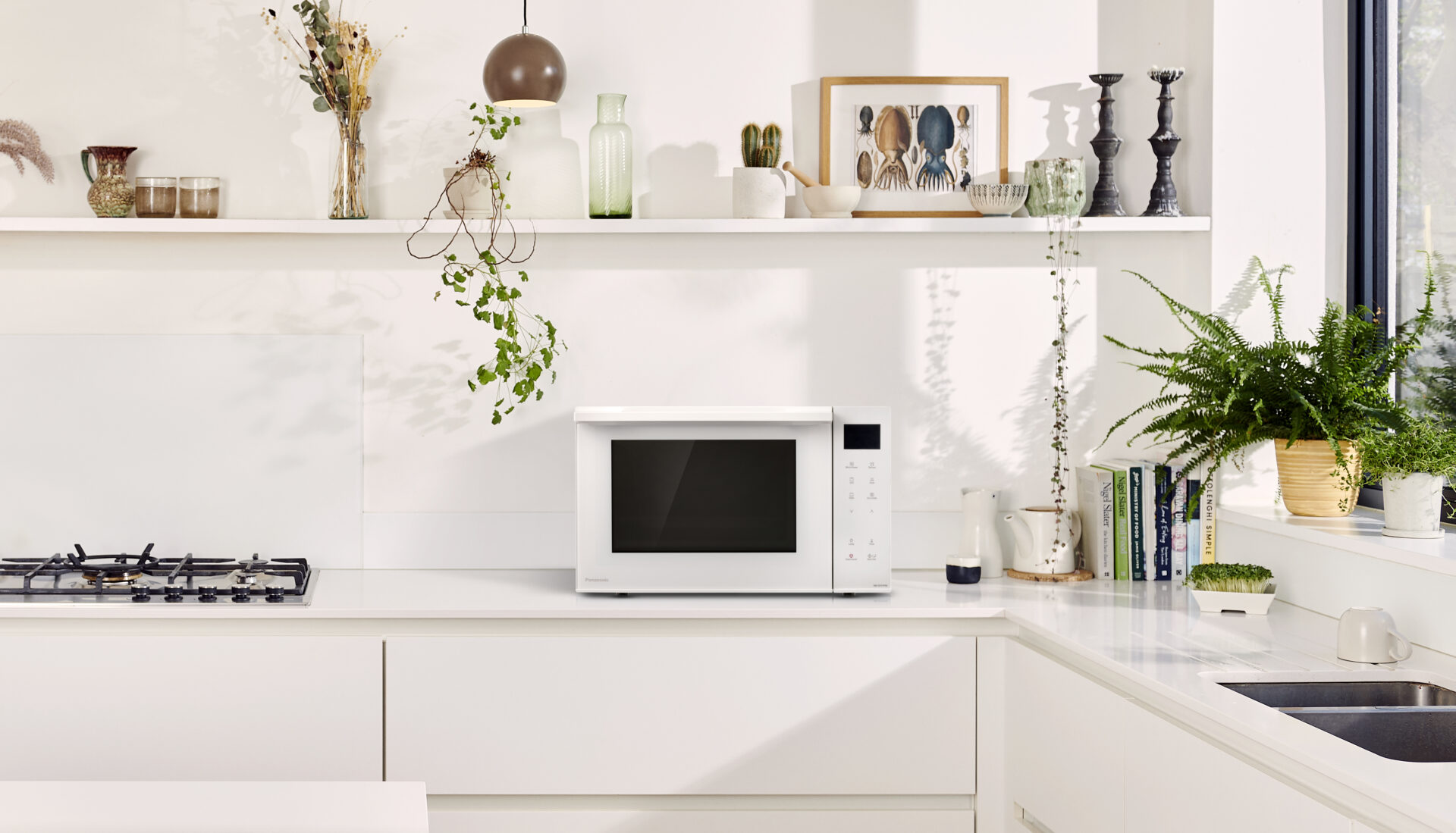 Panasonic NN-DF37PWEPG Panasonic NN-DF37PW mikrovlnná trouba s funkcí trouby a grilu (1000W, 23l, invertorová technologie, Eco Kombi, 16 automatických režimů), bílá 22 Panasonic NN-DF37PWEPG NN DF37 getin 3