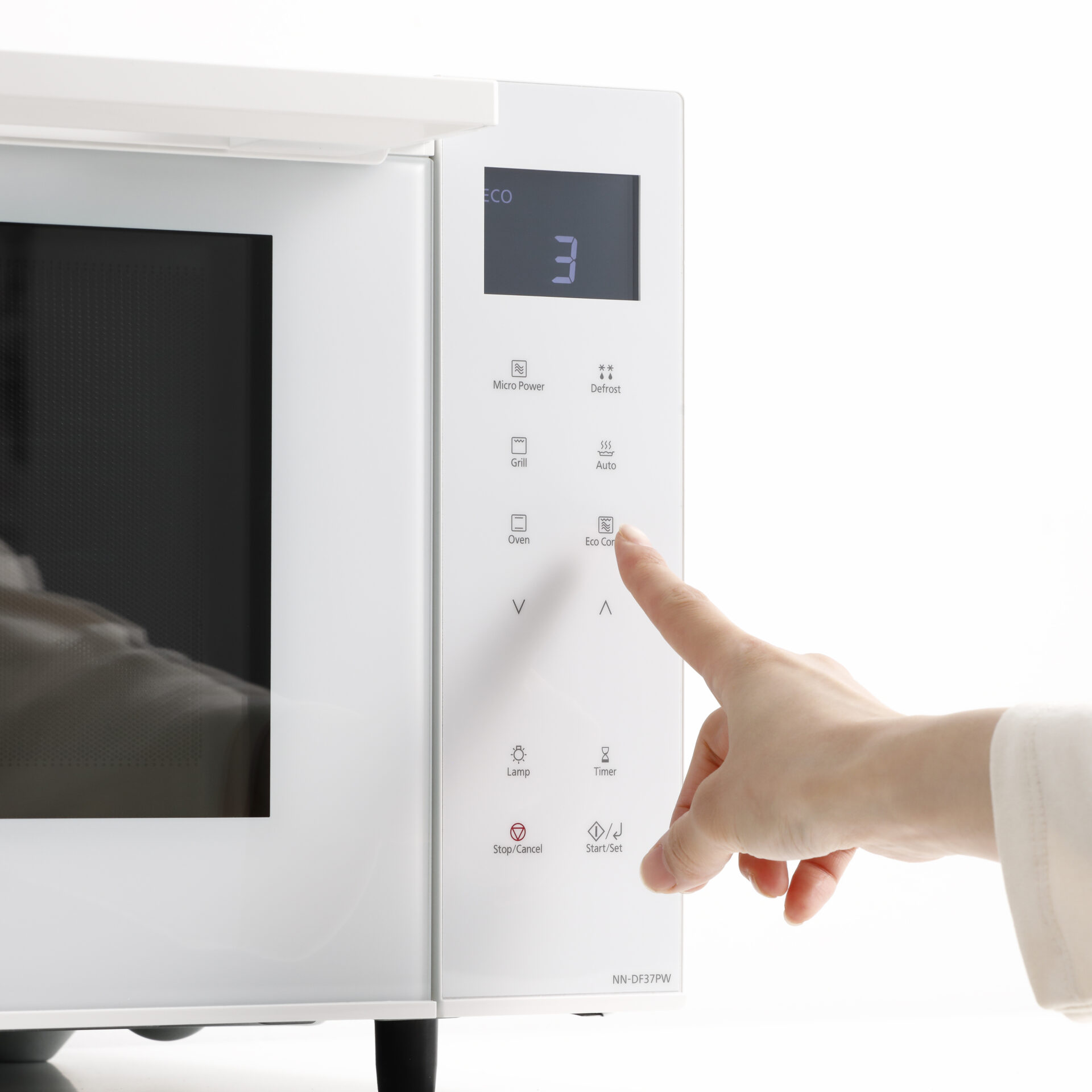 Panasonic NN-DF37PWEPG Panasonic NN-DF37PW mikrovlnná trouba s funkcí trouby a grilu (1000W, 23l, invertorová technologie, Eco Kombi, 16 automatických režimů), bílá 23 Panasonic NN-DF37PWEPG NN DF37 getin 4