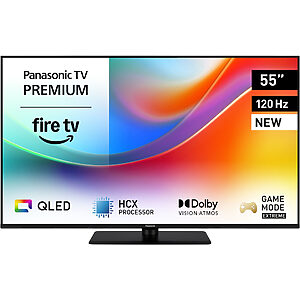 Panasonic TV-55W85B 4K QLED TV s inovativním systémem Premium Fire TV 55" (DVB-T2/HEVC, HCX procesor, Dolby Vision, Surround Sound Pro, HDR10+)