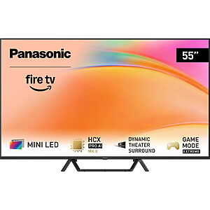 Panasonic TV-55W95B Mini LED TV s inovativním systémem Premium Fire TV 4K HDR 55" (DVB-T2/HEVC, HCX Pro AI MKII procesor, Dolby Atmos, funkce Auto AI)