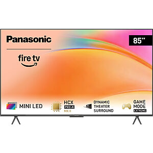 Panasonic TV-85W95B Mini LED TV s inovativním systémem Premium Fire TV 4K HDR 85" (DVB-T2/HEVC, HCX Pro AI MKII procesor, Dolby Atmos, funkce Auto AI)