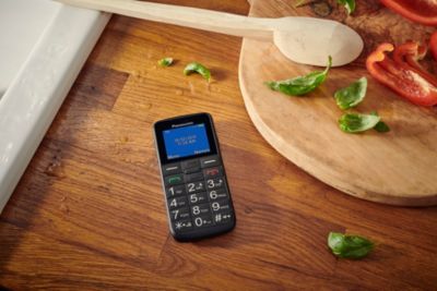 Panasonic KX-TU110EXB Panasonic KX-TU110 mobilní telefon pro seniory (prioritní hovory, jasný barevný TFT LCD displej, velká tlačítka, LED), černá 11 Panasonic KX-TU110EXB Panasonic20Phones01207 02 K 1