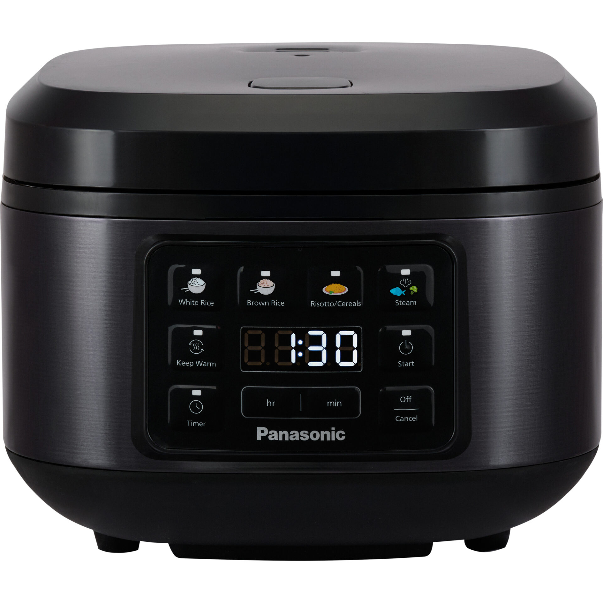 Panasonic SR-DA152K rýžovar a parní hrnec 1,5l (4 programy, automatická regulace teploty, udržení teploty pokrmů, timer, fuzzy logika), černý