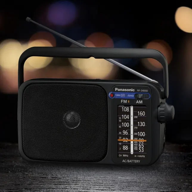 Panasonic RF-2400DEG-K Panasonic RF-2400 přenosné FM/AM rádio s digitálním tunerem (snadné a stabilní ladění, velká stupnice s knoflíkem ladění, 10 cm reproduktor), černá 4 Panasonic RF-2400DEG-K ast 1989380.jpg.pub.thumb.644.644