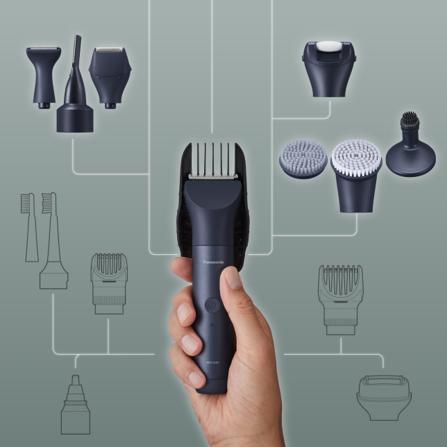 Panasonic ER-CFB1-A503 Panasonic ER-CFB1 MULTISHAPE modulární systém osobní péče - kartáčky na obličej, vousy a hloubkové čištění (3 typy, zvukové vibrace, vodotěsnost) 11 Panasonic ER-CFB1-A503 ast 2479076.jpg.pub .thumb .644.644