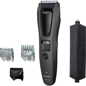 Panasonic ER-EGB62S zastřihovač vousů, vlasů a těla (39 nastavení délky 0,5–20 mm, 3 hřebenové nástavce, síťový/bezdrátový provoz, pouzdro)