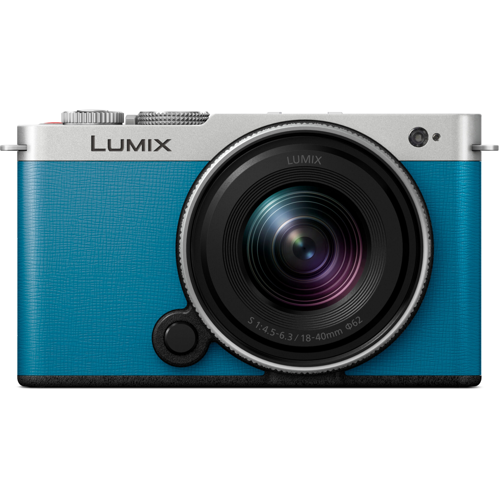 Panasonic DC-S9N Lumix kompaktní Full-Frame bezzrcadlovka DC-S9 + objektiv S-R1840 (24,2 MP, flexibilní rámování, LUMIX Lab), modrá a stříbrná