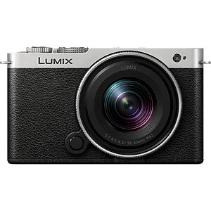 Panasonic DC-S9N Lumix kompaktní Full-Frame bezzrcadlovka DC-S9 + objektiv S-R1840 (24,2 MP, flexibilní rámování, LUMIX Lab), stříbrná a černá